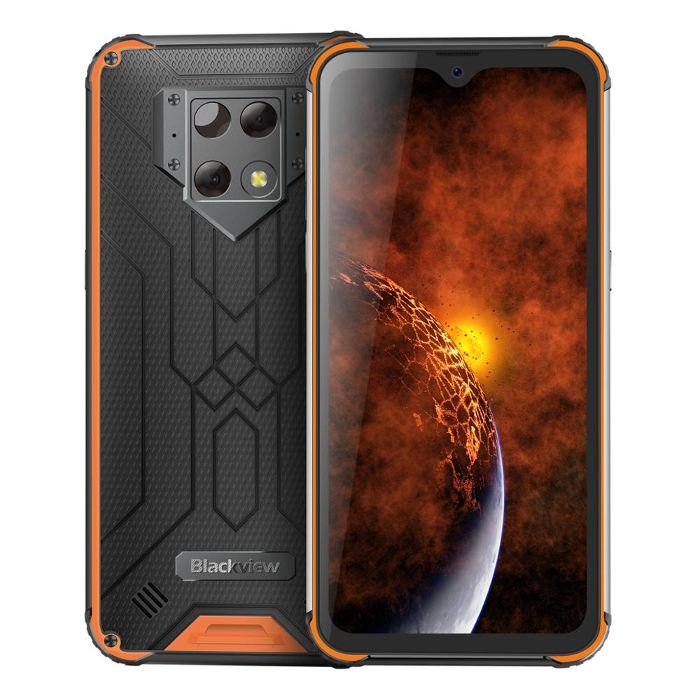 Blackview BV9800 Pro Global Bands IP68/IP69K Waterproof NFC 6580mAh 6.3 inch Android 9 Thermal Imaging Camera 48MP 6GB 128GB Helio P70 Octa Core 4G Smartphone - Black