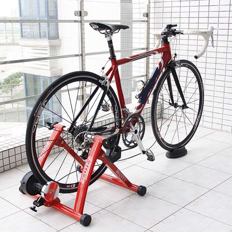 DEUTER MT-04 Bicycle Training Platform Indoor Cycling Platform Cycling Fitness Rack (Red)