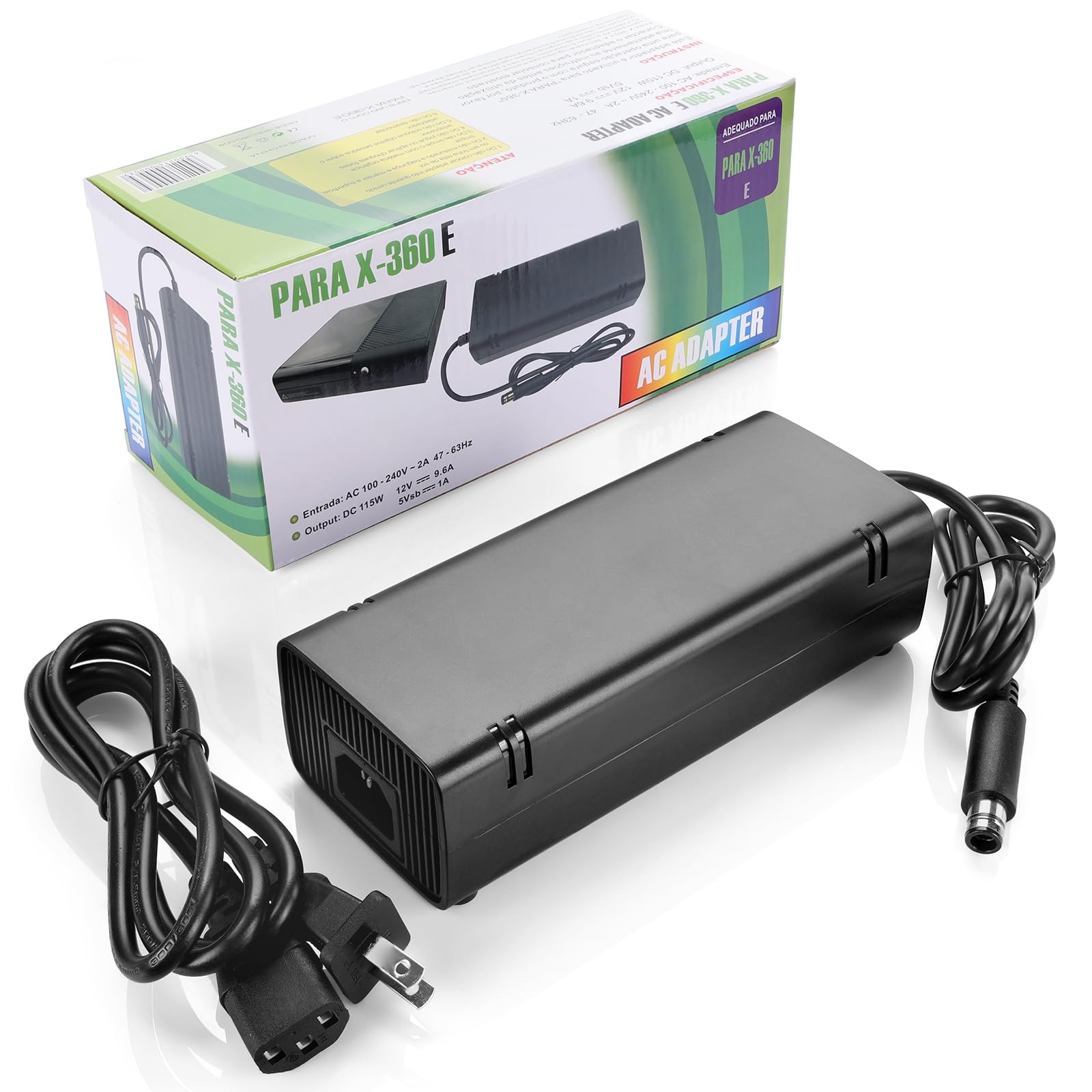 Wholesale For Microsoft Xbox 360 E Console Power Supply Charger 135W 100-2
